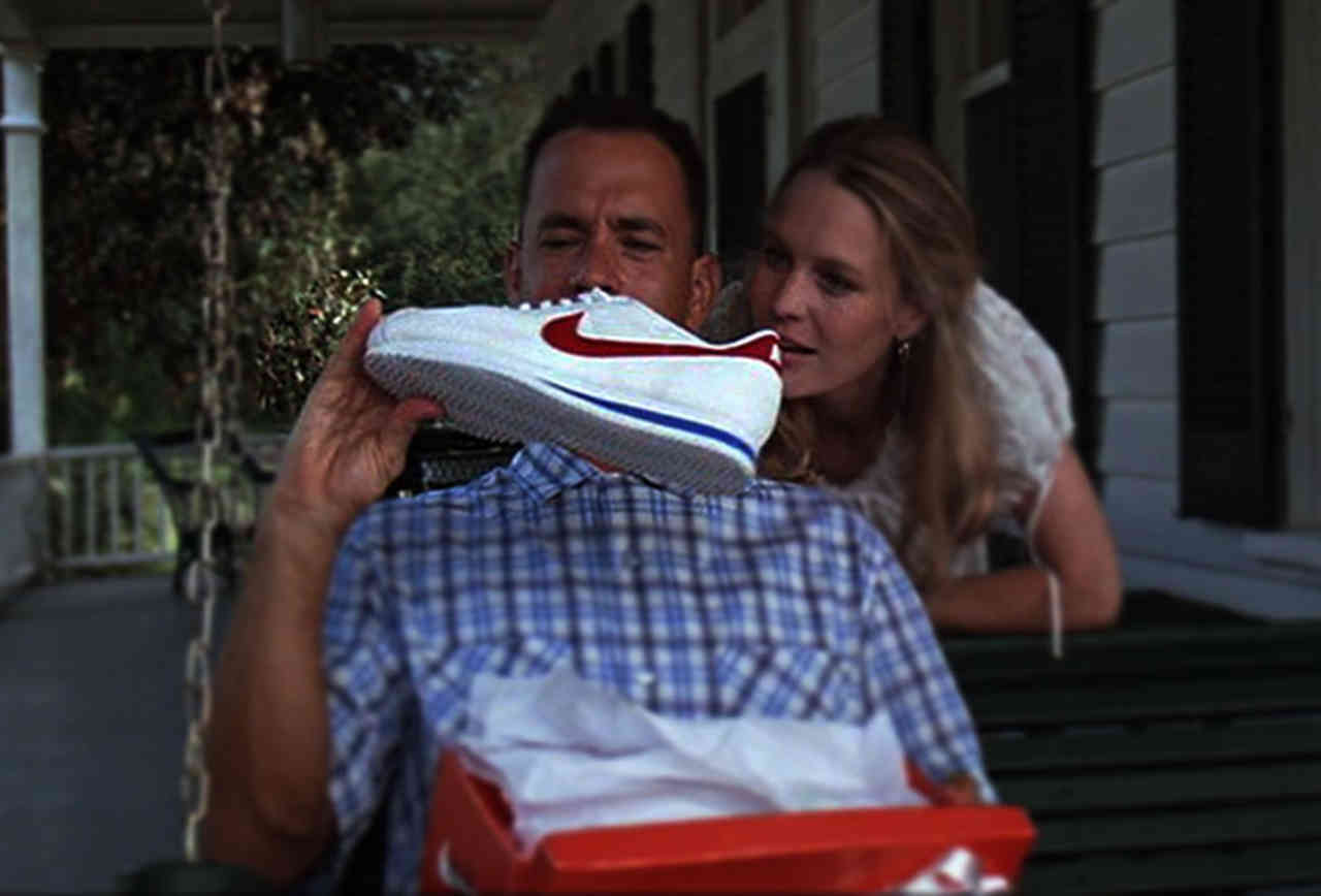 Placement de produit Nike dans le film Forrest Gump