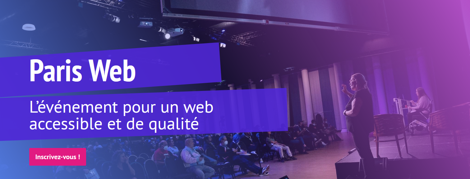 Affiche de la conférence SEO Paris Web.