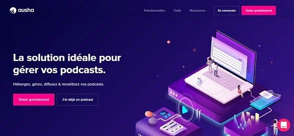 plateforme podcast_ausha