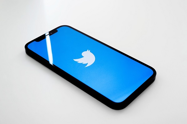 logo twitter sur smartphone